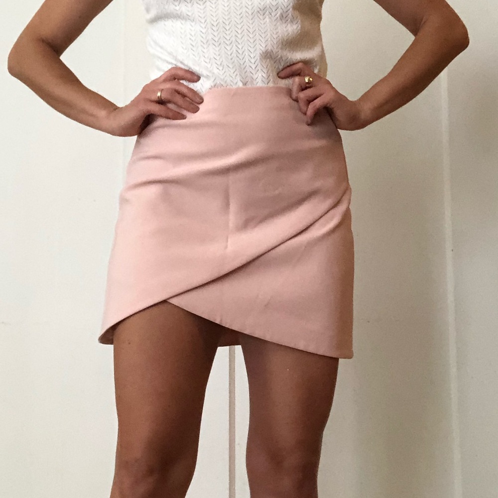 Alice + Olivia Blush Skirt